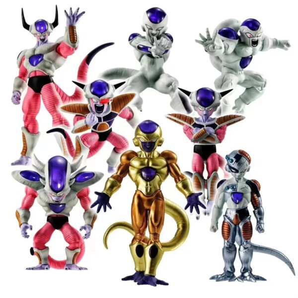 8pcs/Set Dragon Ball Z Frieza Figure Freezer Third Form Figurine PVC Action Figures Collection Model Toys Gifts