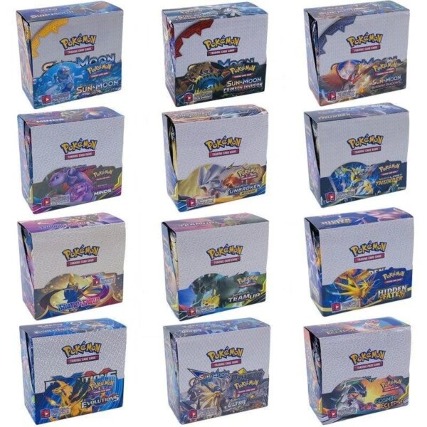 Pokemon Card In English Evolution Shiny Card Pikachu Trading Booster Box Game Scarlet Violet Collection Cards Kids Playing Toy