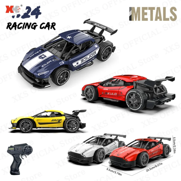 1/24 Mini RC Car 2.4G Remote Control 4CH 10Km/H High Speed Amg Model Vehicle Metal Body RC Drift Electric Toy Car Gift for Boy