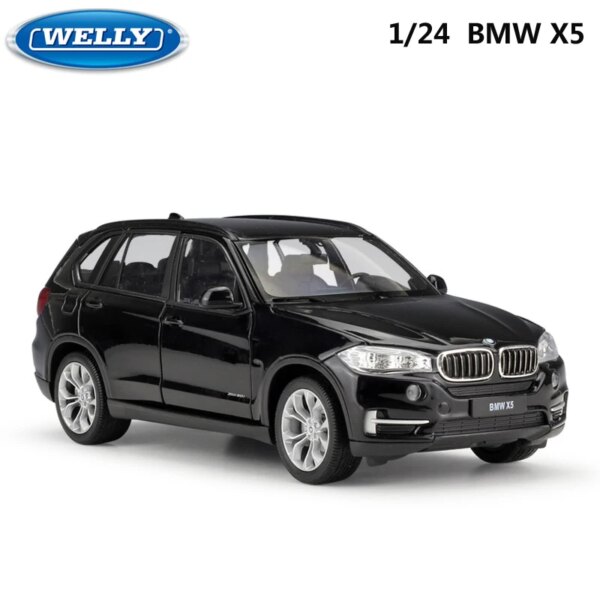 BMW X5 WELLY 1:24 Scale Diecast Car Toy  High Simulation Model Classical SUV Metal Alloy Toy Car For Children Gifts Collection