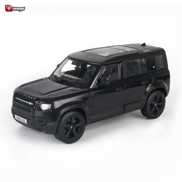 Bburago 1:24 Land Rover Defender 2022 Black Alloy Luxury Vehicle Diecast Cars Model Toy Collection Gift Birthday Present