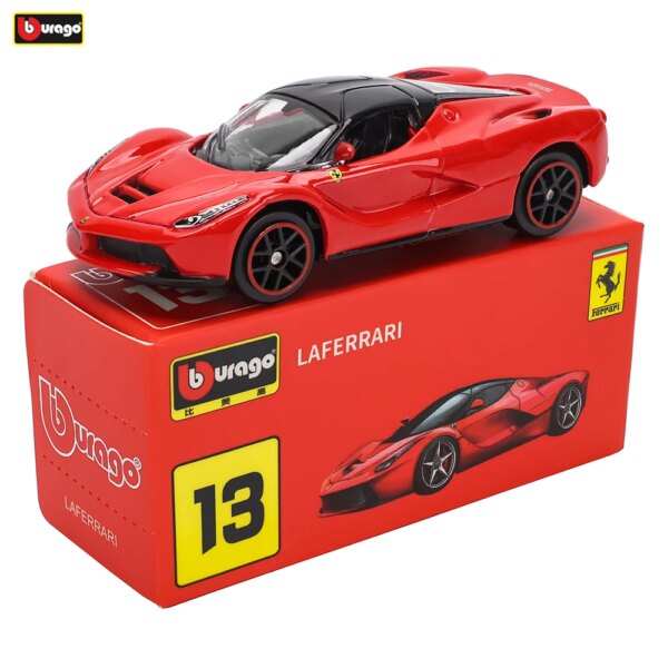 Bburago1:64 Ferrari series LAFerrari Model Small Collection Car Alloy Model Toy Gift Scene Decoration Classic and Exquisite