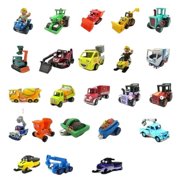 Bob The Builder Characters Series Diecast Car Truck Repair Lift Truck Flex Metal Vehicle Model Toys Kids Gifts Many Kinds