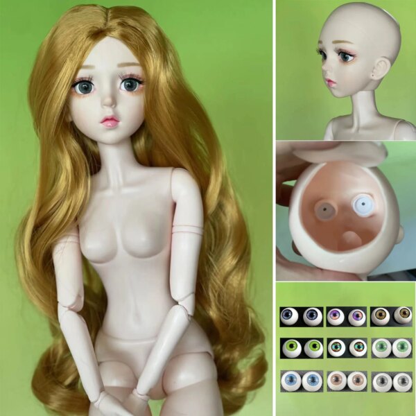 Fashion DIY 60cm Princess Doll 1/3 BJD Doll Joints Moveable Kids Girls Doll Toy Gift