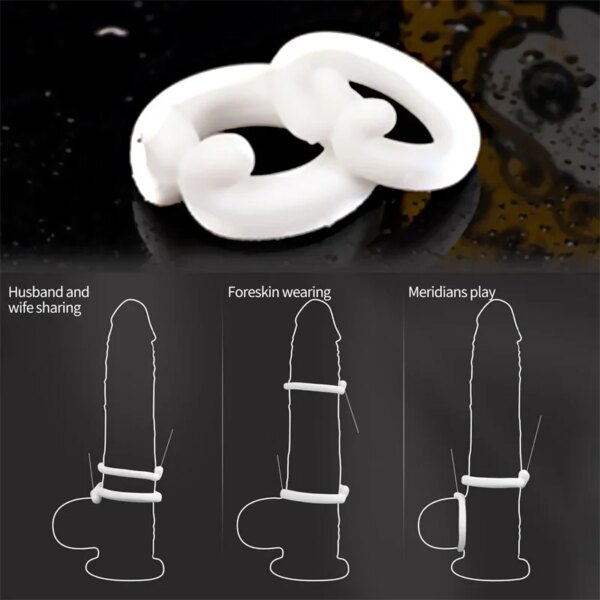 Penis Headers Vibrating Ring Man Ejaculation Delay Penis Nozzles 18+ Sextoy Male Mastrubator Man Adult Goods Lick Toysporn