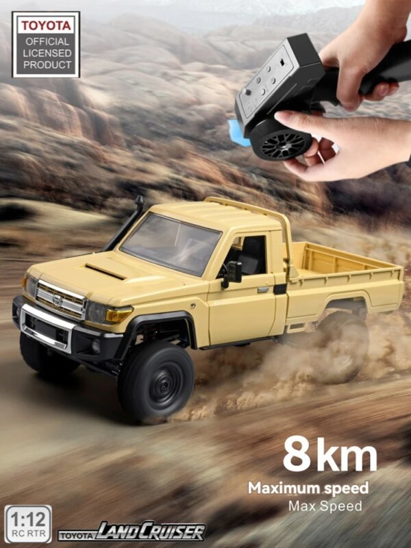 Rc Car 1:12 MN82 Pickup Truck Climbing Off-road 280 Strong Magnetic Motor 17g Waterproof Servo Monster Trucks Rc Cars for Adults