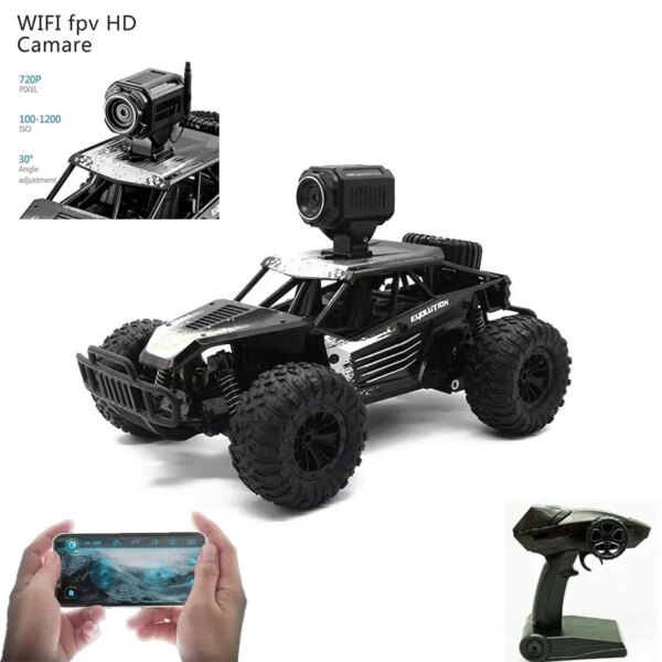 Rc Car With Camera Remote Control Camera Off-Road Vehicle Mobile Phone Control Real-Time Picture Transmission Kid'S Rc Toy Gifts