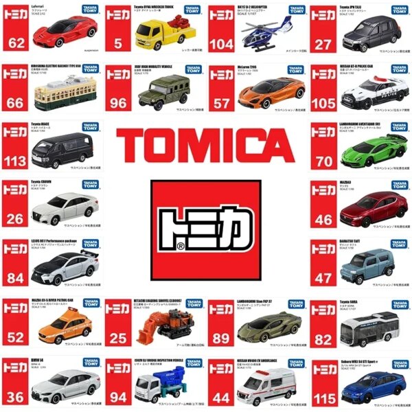 Takara Tomy Tomica 1/64 Sports Car Truck Police Car Ambulance Die-cast Alloy Model Car Metal Toy Kids Xmas Gift Toys for Boys